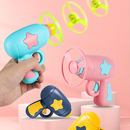 LED Flying Disc Launcher Gun Toy
