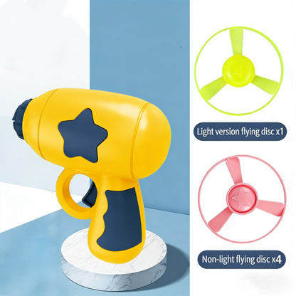 LED Flying Disc Launcher Gun Toy