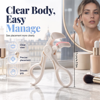 Wide-Angle Eyelash Curler with Comb