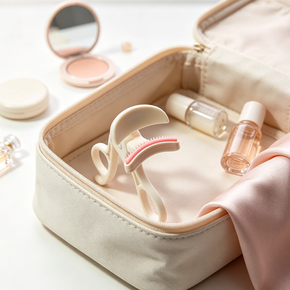 Wide-Angle Eyelash Curler with Comb