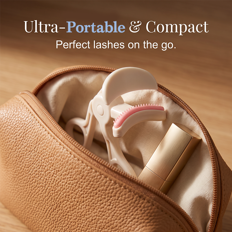 Wide-Angle Eyelash Curler with Comb
