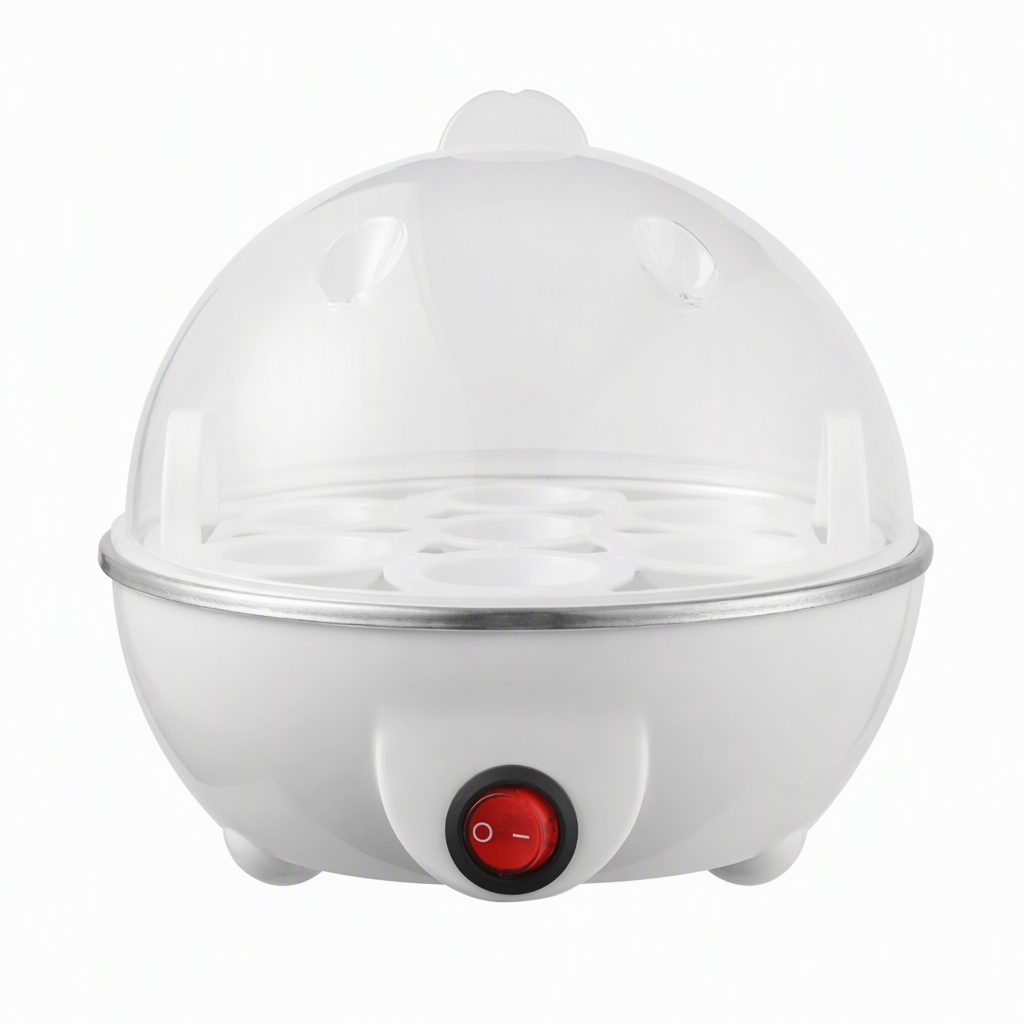 Multifunctional Electric Egg Cooker and Steamer with Transparent Lid Single or Double Layer Egg Boiler for Kitchen Breakfast