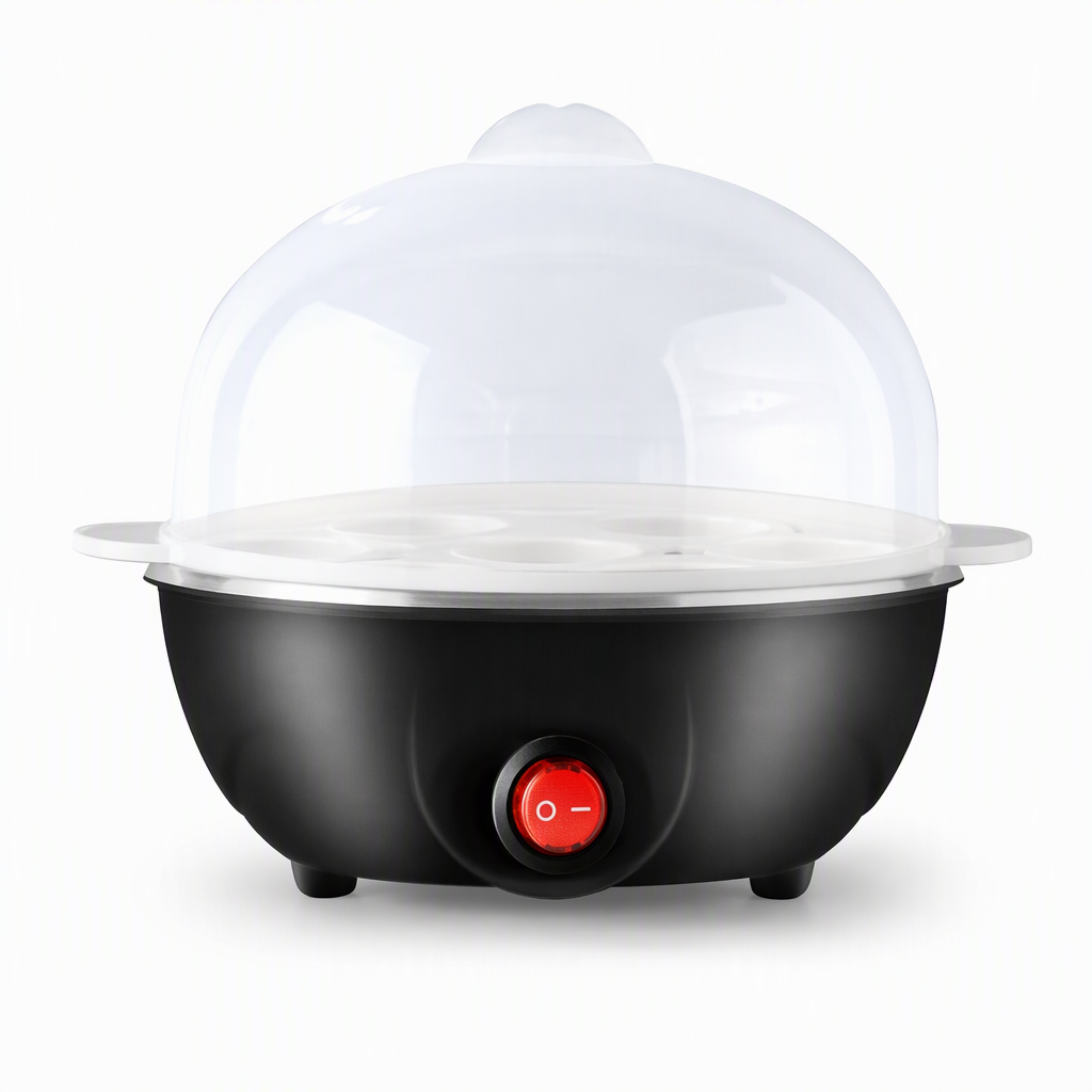 Multifunctional Electric Egg Cooker and Steamer with Transparent Lid Single or Double Layer Egg Boiler for Kitchen Breakfast