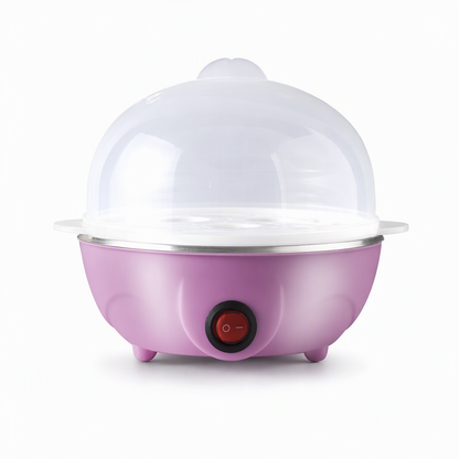 Multifunctional Electric Egg Cooker and Steamer with Transparent Lid Single or Double Layer Egg Boiler for Kitchen Breakfast