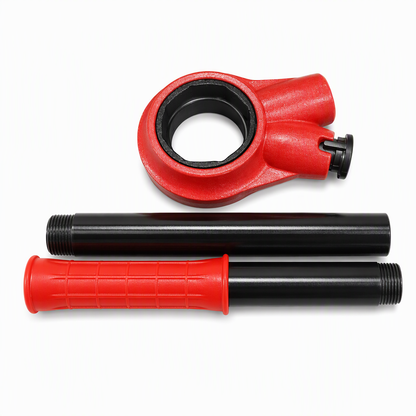 📢📢50%+ OFF !! ⏰Manual Pipe Threading Tool Kit with Ratchet Handle and Die Heads