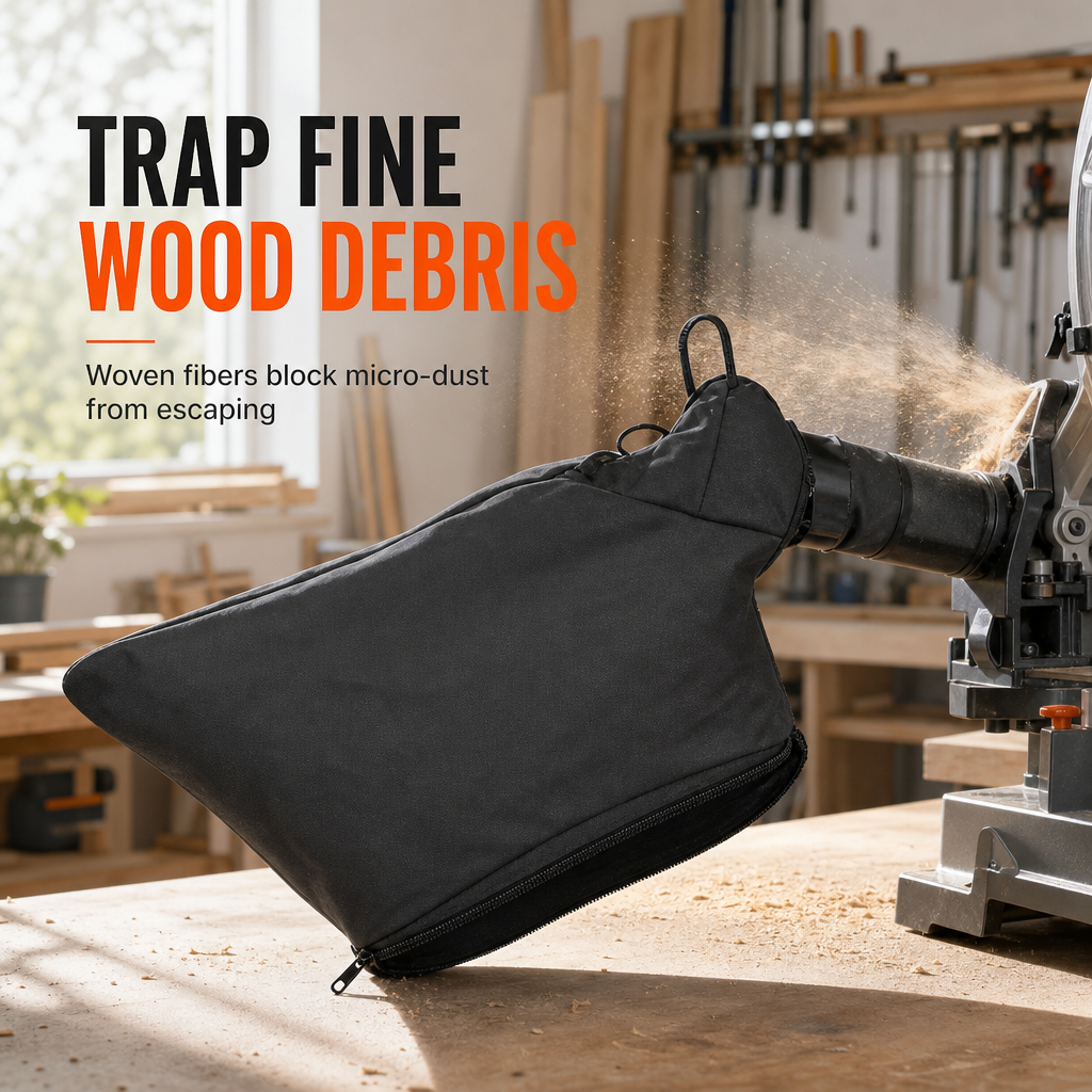 ⏳Time-Limited Special⏰Dust Collection Bag with Steel Wire Clamp for 10 Inch 255 Aluminum and Miter Saw