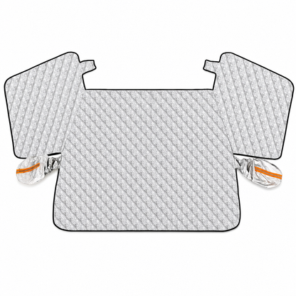 Thickened Magnetic Car Windshield Snow Cover Winter Front Windshield Half Cover for Sedans and SUVs