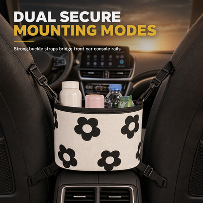 Car Seat Back Hanging Storage Bag Multifunctional Backseat Organizer Bucket for Sundries