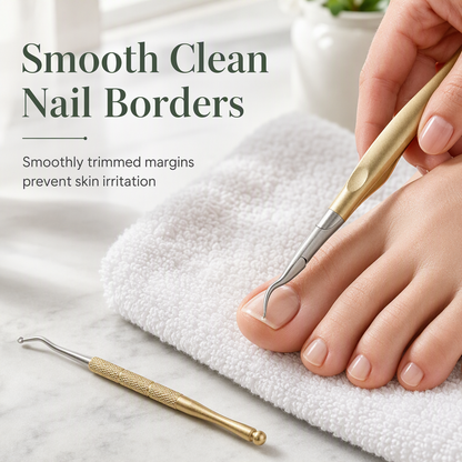 Stainless Steel Ingrown Toenail Clipper and Dead Skin Nipper 2 Piece Manicure Set