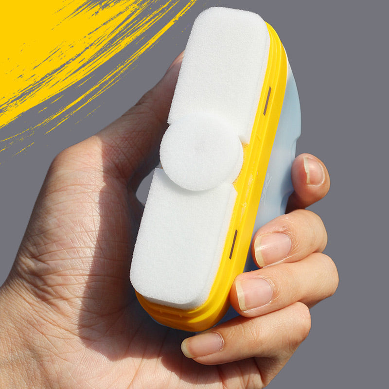 🚘 50% OFF NOW! 🧽 Automotive Glass Oil-Film Cleaning Brush – Built-in Cleaner, Broad Sponge & Handheld Design – 120ml for Windshields & Mirrors ✨