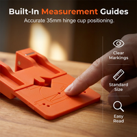 ⏳ LIMITED-TIME 50% OFF! 🛠️ Cabinet Door Hinge Drilling Guide – Align & Install Hinges with Greater Precision