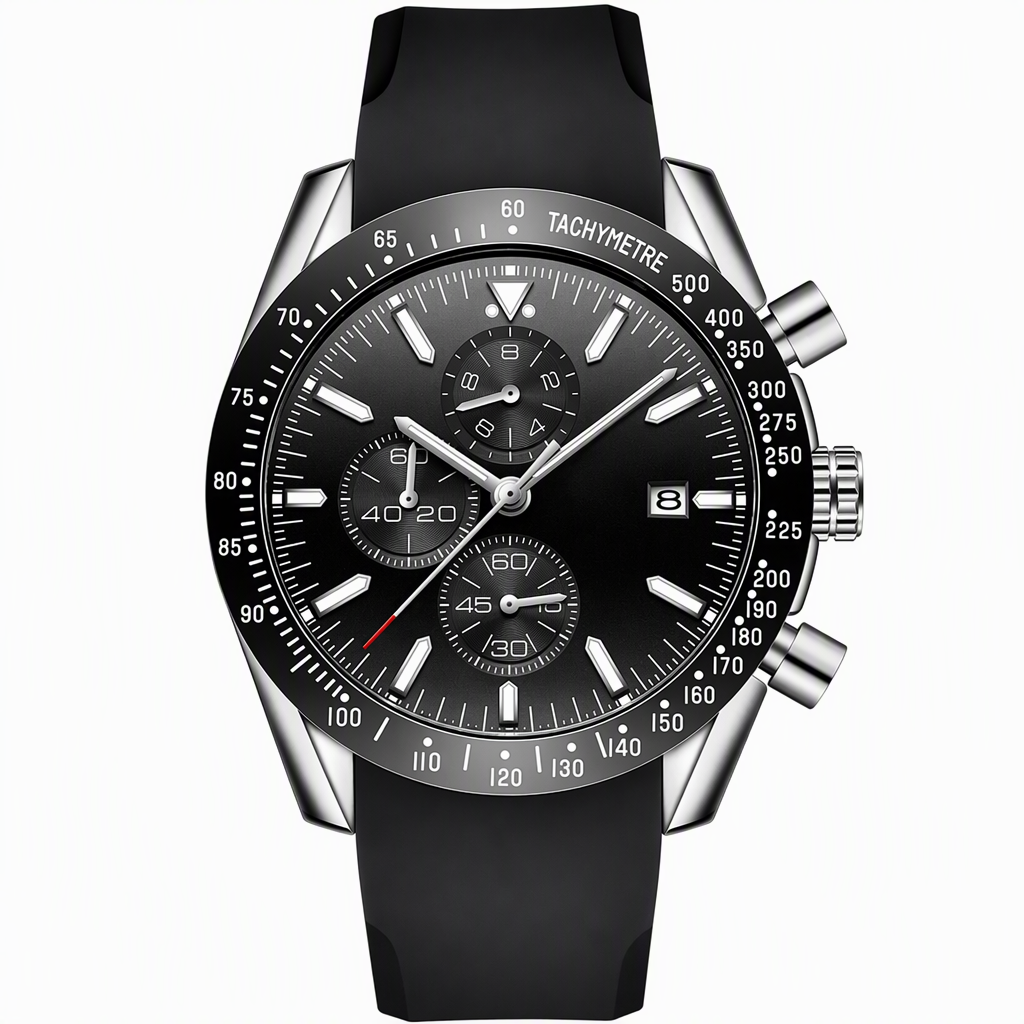 Men's Sport Quartz Watch Multifunctional Waterproof Fashion Wristwatch Model 5140