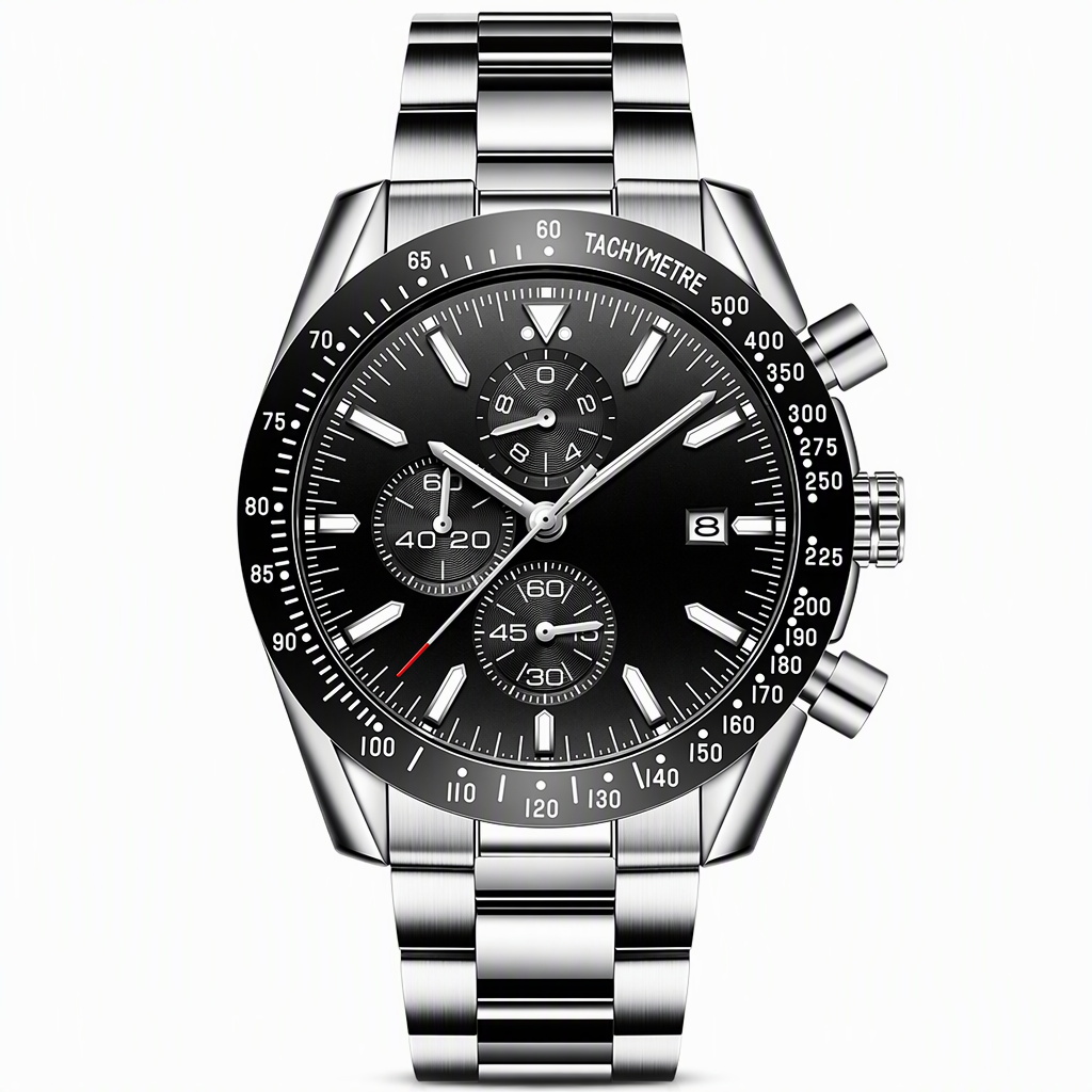 Men's Sport Quartz Watch Multifunctional Waterproof Fashion Wristwatch Model 5140