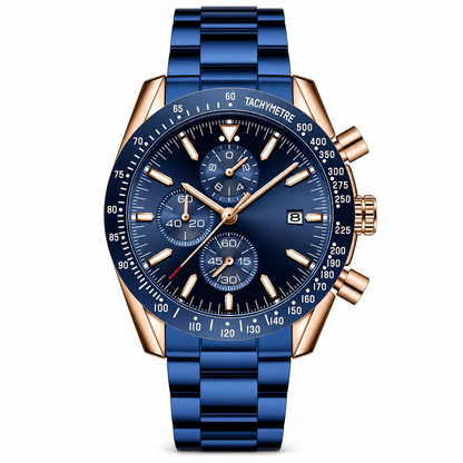 Men's Sport Quartz Watch Multifunctional Waterproof Fashion Wristwatch Model 5140