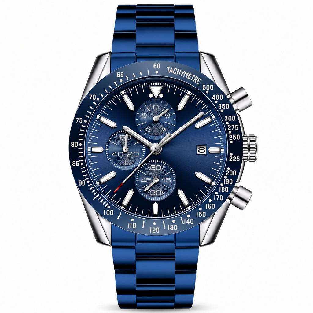 Men's Sport Quartz Watch Multifunctional Waterproof Fashion Wristwatch Model 5140