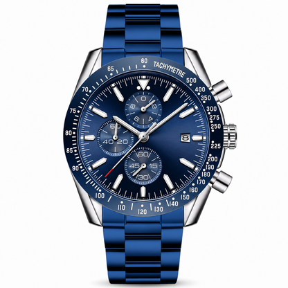 Men's Sport Quartz Watch Multifunctional Waterproof Fashion Wristwatch Model 5140