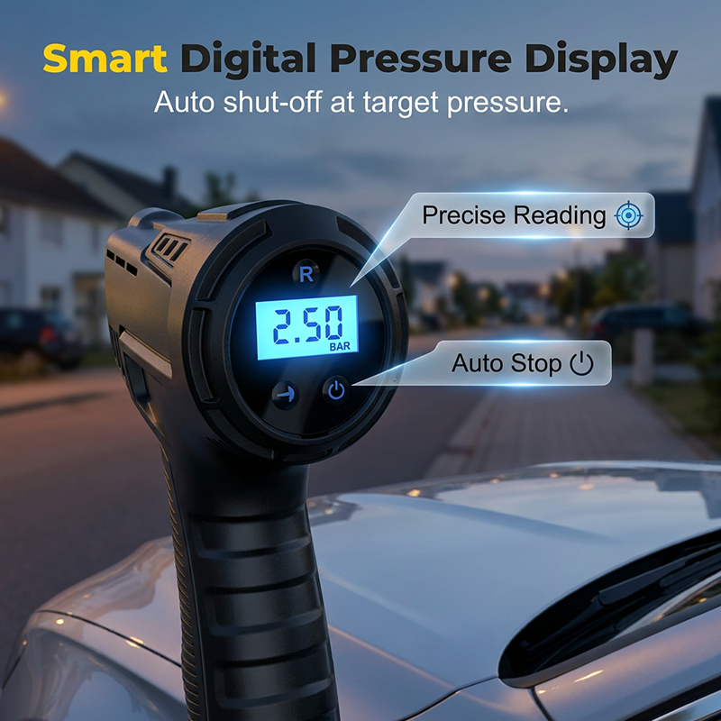 Portable Digital Air Compressor Pump