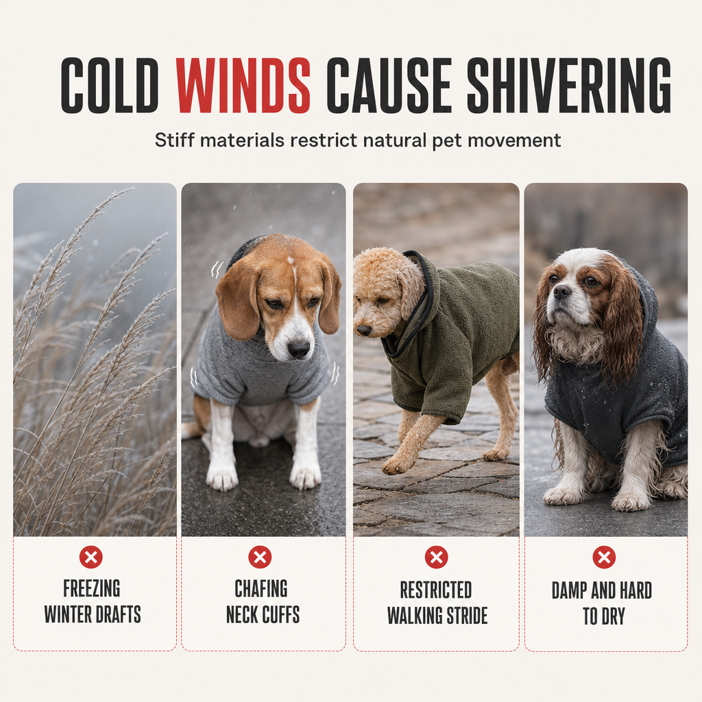 Knitted Dog Hoodie for Autumn and Winter