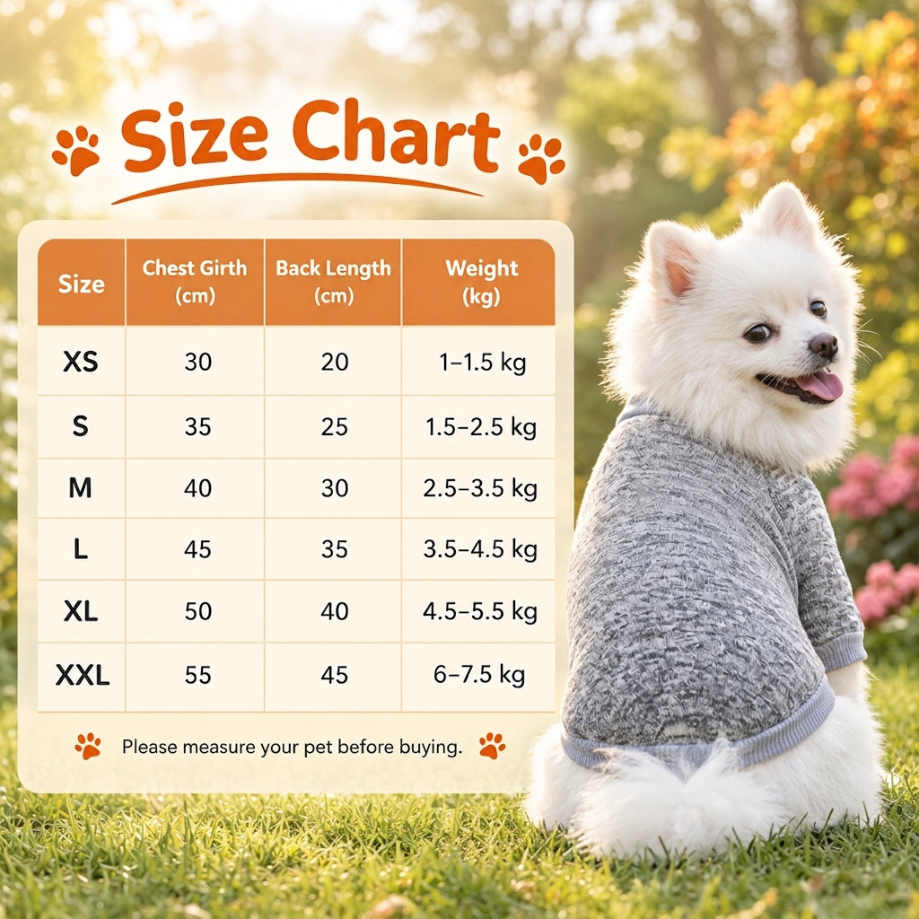 Knitted Dog Hoodie for Autumn and Winter