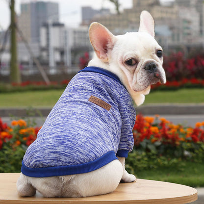 Knitted Dog Hoodie for Autumn and Winter