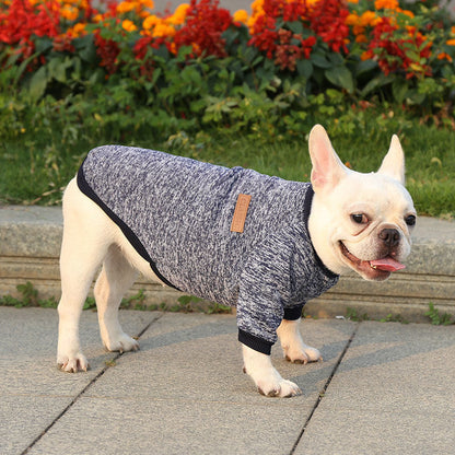 Knitted Dog Hoodie for Autumn and Winter