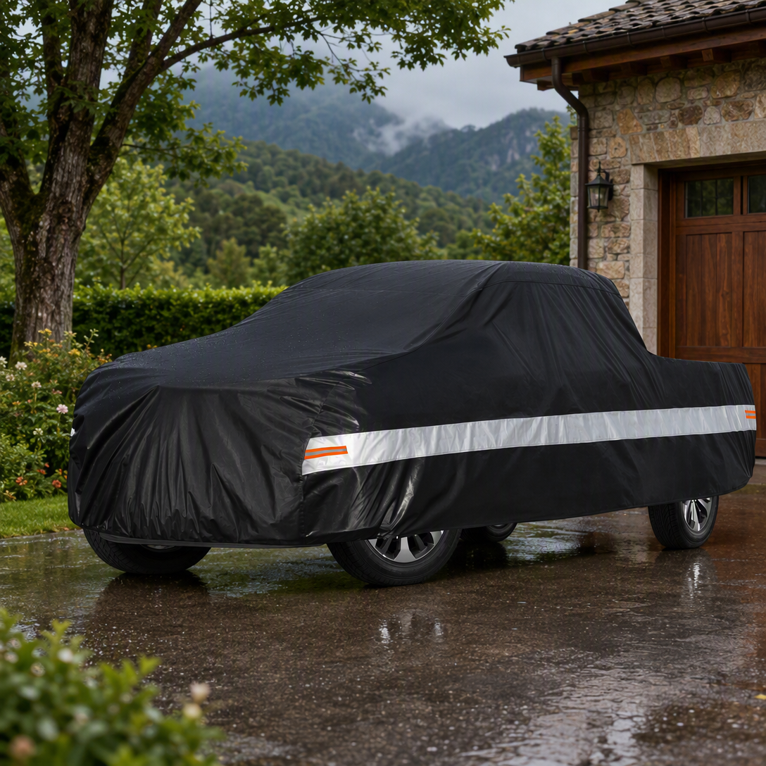 190T Polyester Taffeta Outdoor Pickup Truck Cover Waterproof Sunproof Dustproof Car Cover
