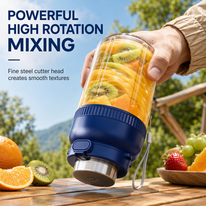 Handheld Cordless Electric Bottle USB Rechargeable Mini Travel Fruit Blender
