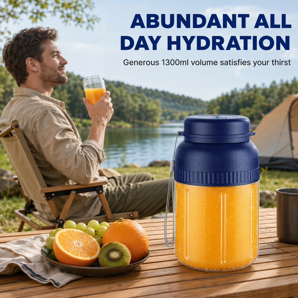 Handheld Cordless Electric Bottle USB Rechargeable Mini Travel Fruit Blender