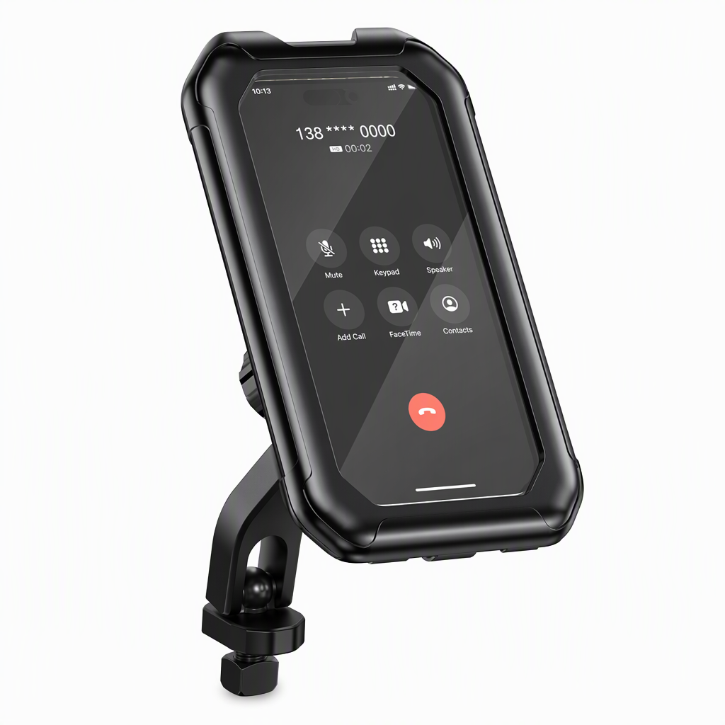 🚲 LIMITED-TIME 50% OFF! ⚡ Waterproof Bike & Motorcycle Phone Holder – IPX6, Touchable, 360° Rotation ✨