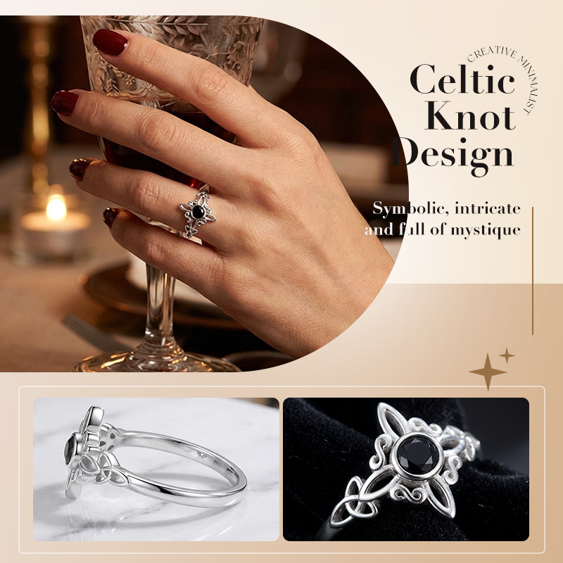 🔮 Celtic Witch’s Knot Ring for Women – Mystical & Timeless ✨💍