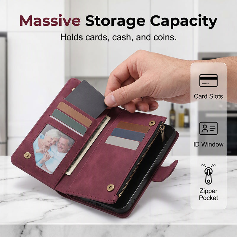 📢📢50% OFF !! ⏰2-in-1 Magnetic PU Leather Wallet Case