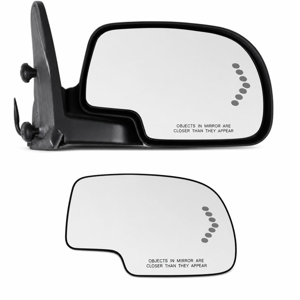📢📢50% OFF !! ⏰Heated Side Rear View Mirror Glass Replacement with LED Turn Signal Light for or Passenger Side🚗⬅️➡️