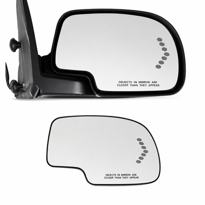 📢📢50% OFF !! ⏰Heated Side Rear View Mirror Glass Replacement with LED Turn Signal Light for or Passenger Side🚗⬅️➡️