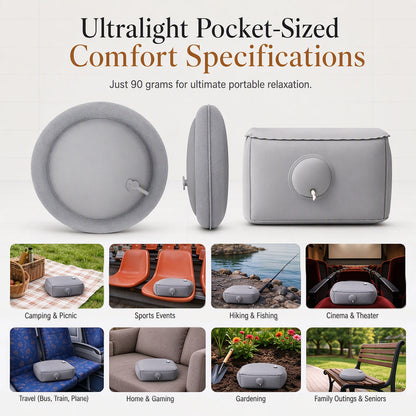 Portable Inflatable Concert Cushion – Lightweight, Waterproof Outdoor Seat Pad