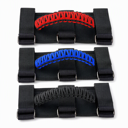🚙 LIMITED-TIME 50% OFF! 🤝 Non-Slip Paracord Braided Roof Grab Handle – For SUV & Off-Road Vehicles ✨