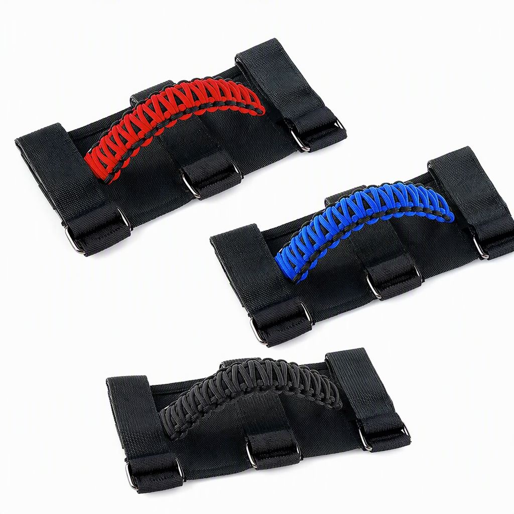 🚙 LIMITED-TIME 50% OFF! 🤝 Non-Slip Paracord Braided Roof Grab Handle – For SUV & Off-Road Vehicles ✨