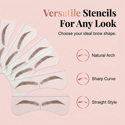 Eyebrow Stamp Kit – Symmetrical Brows, Smudge-Proof, Beginner Friendly 🖌️