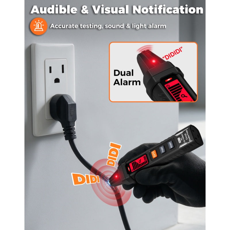 ✨⚡️Digital Circuit Breaker Finder with Socket Tester