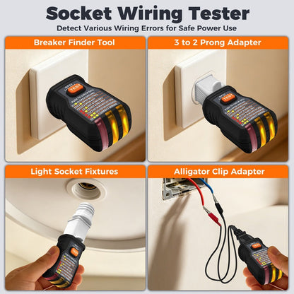 ✨⚡️Digital Circuit Breaker Finder with Socket Tester