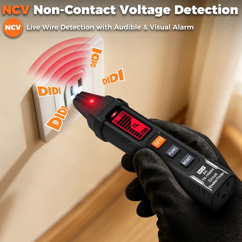 ✨⚡️Digital Circuit Breaker Finder with Socket Tester