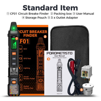 ✨⚡️Digital Circuit Breaker Finder with Socket Tester