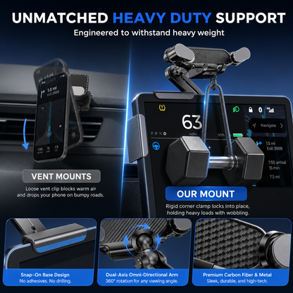 Car Phone Holder Mount with Center Control Screen Base Bracket for New Energy Vehicles