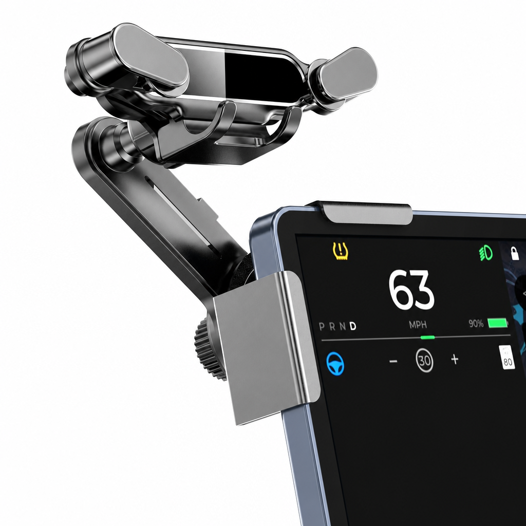 Car Phone Holder Mount with Center Control Screen Base Bracket for New Energy Vehicles