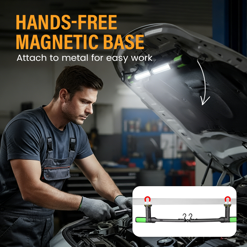 📢📢50% OFF !! ⏰Magnetic & Rechargeable LED Work Light Set