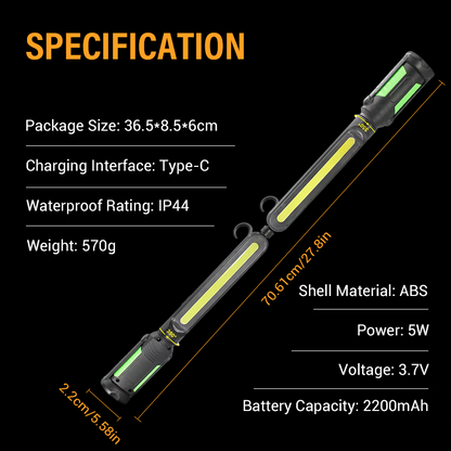 📢📢50% OFF !! ⏰Magnetic & Rechargeable LED Work Light Set