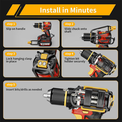 📢50% OFF🔥🔧Universal Drill Bit Holder – Convenient Storage Rack For Cordless Drills ✨