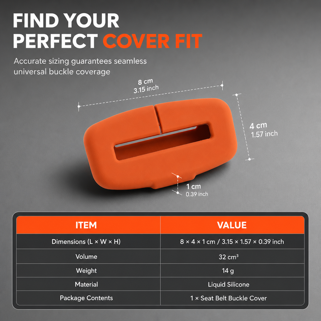 📢📢 50% OFF🚗Universal Silicone Car Seat Belt Buckle Protective Cover Anti-Collision and Anti-Scratch Interior Modification Accessory