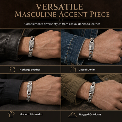 📢📢50% OFF !! ⏰Punk Arabesque Sleek Chain Korean Fashion Couples Jewelry Gift for Boyfriend