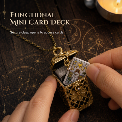 🌸 50% OFF NOW! 🌸Women's Tiny Tarot Card with Chain Jewelry