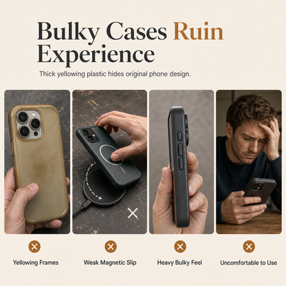 📱 LIMITED-TIME 50% OFF! ✨ Magnetic Matte Electroplated Phone Case – Large Window, Full Coverage, Slim 🛡️